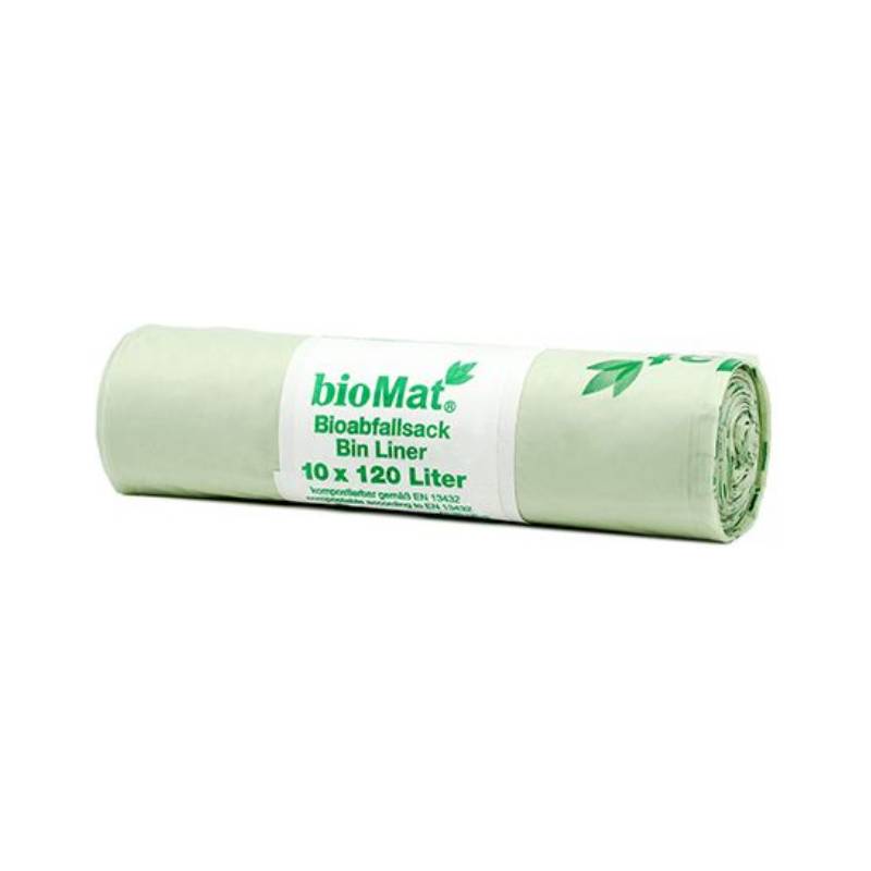 PAPSTAR Bioabfallsack "bioMAT", 120 Liter, grün