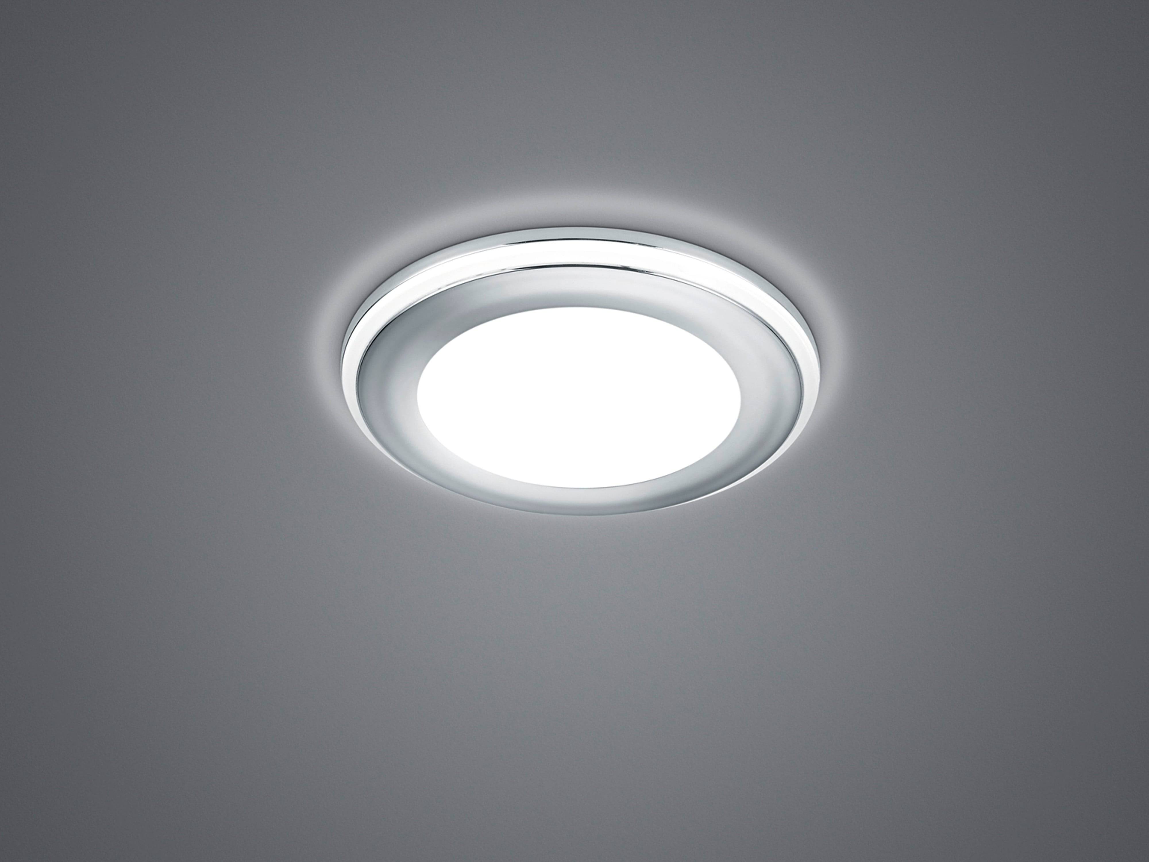 TRIO LED-Einbauleuchte Aura 652310106 chrom, 5 W, 450 lm, 3000 K