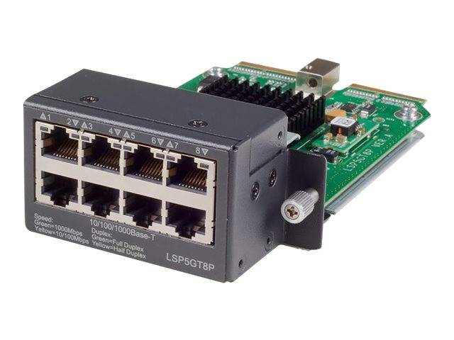 HPE 8-port Gig-T Module - Erweiterungsmodul - GigE - 8 Anschlüsse - für HPE 5500