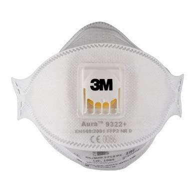 3M 9322PRO10 - Tasse - FFP2 - Weiß - 10 Stück(e)