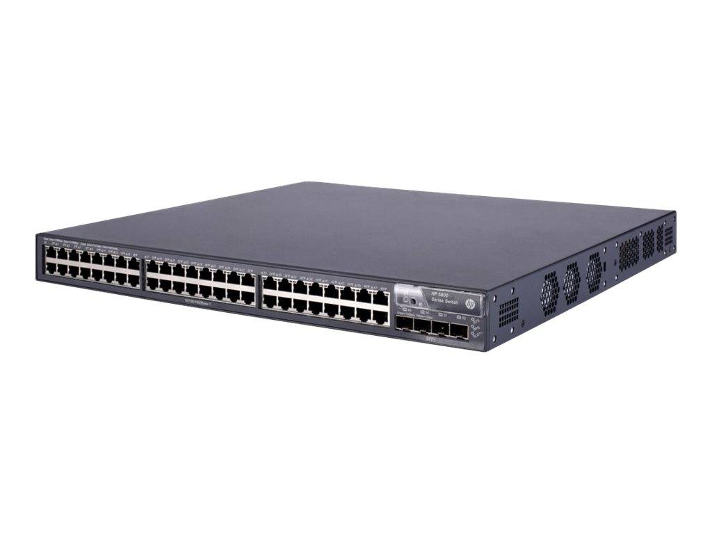 HPE 5800-48G Switch - Switch - L3 - managed - 48 x 10/100/1000 + 4 x SFP+ - Desk