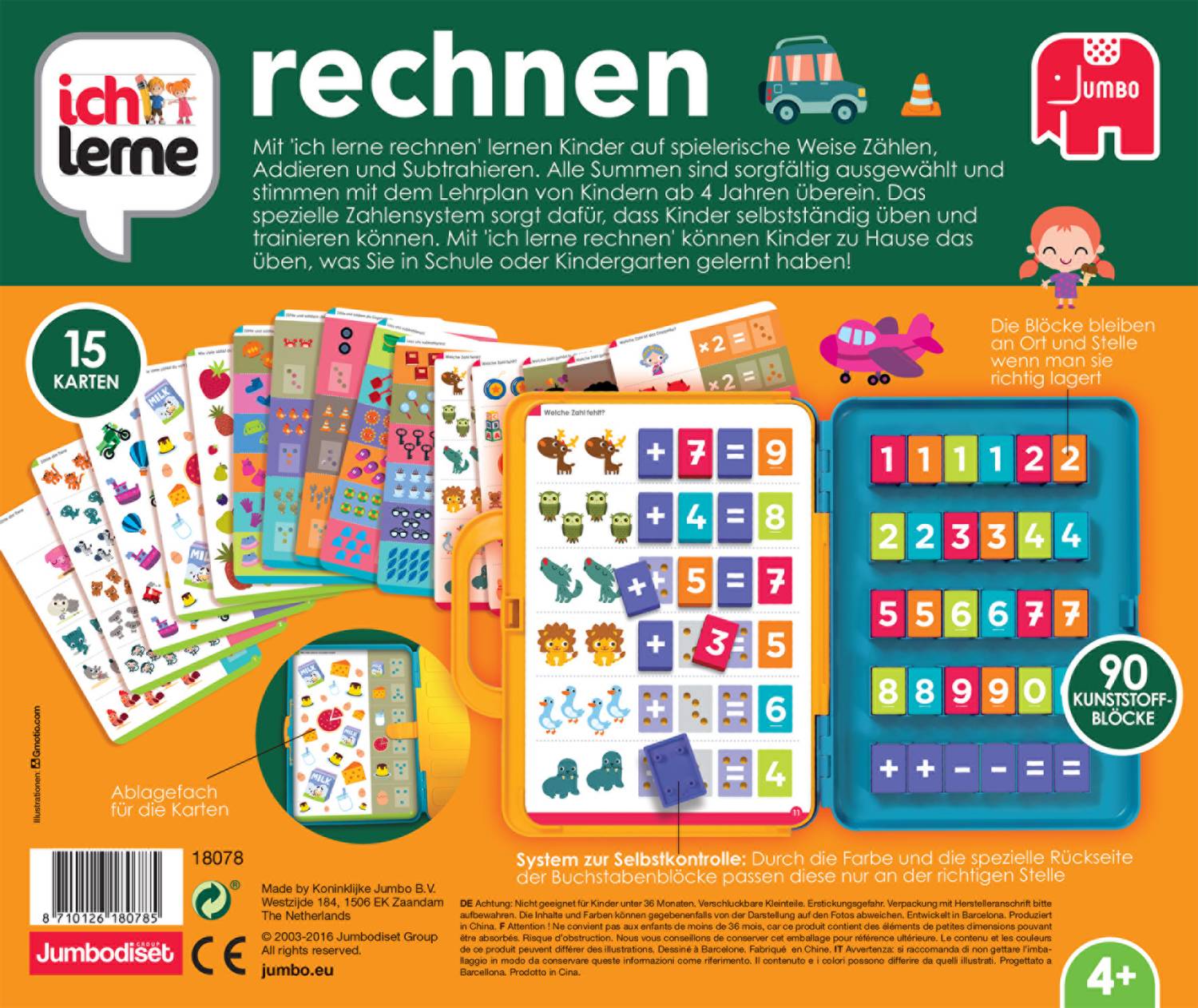 Jumbo Spiele 18078 ich lerne rechnen, Lernspielzeug