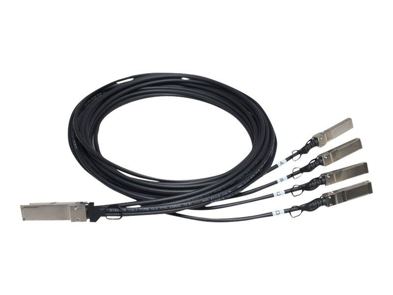 HPE X240 Direct Attach Copper Splitter Cable - Netzwerkkabel - SFP+ zu QSFP+ - 5