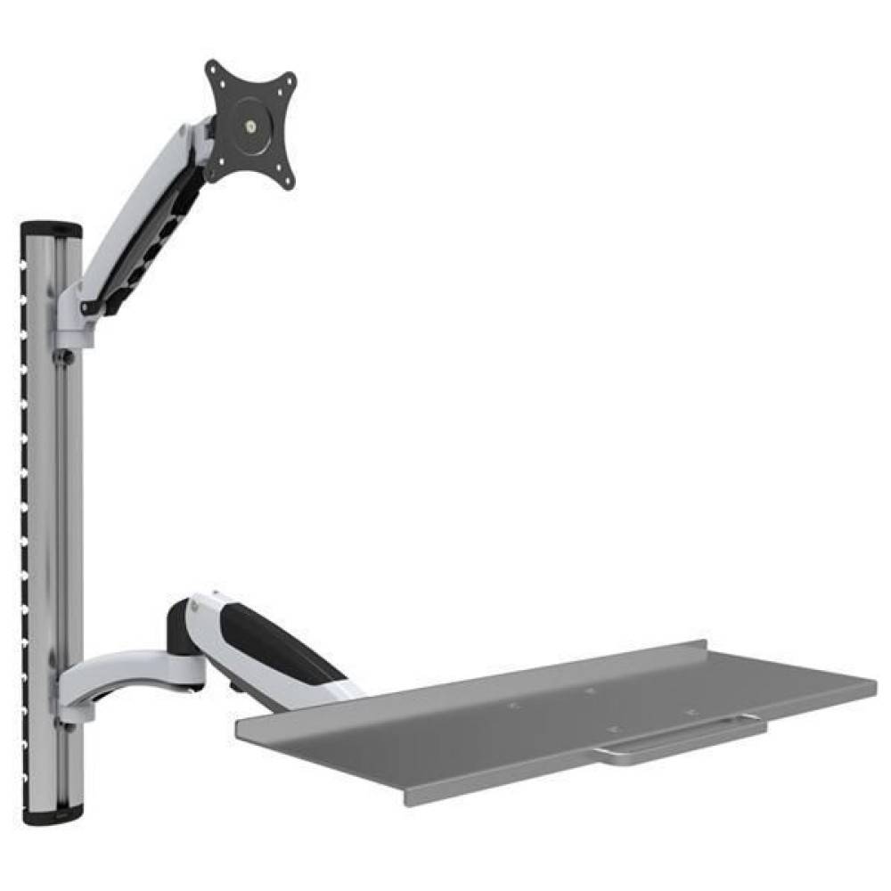 EFB Elektronik Wandhalterung für 15"-27" mit flexibler Tastaturablage und Arm