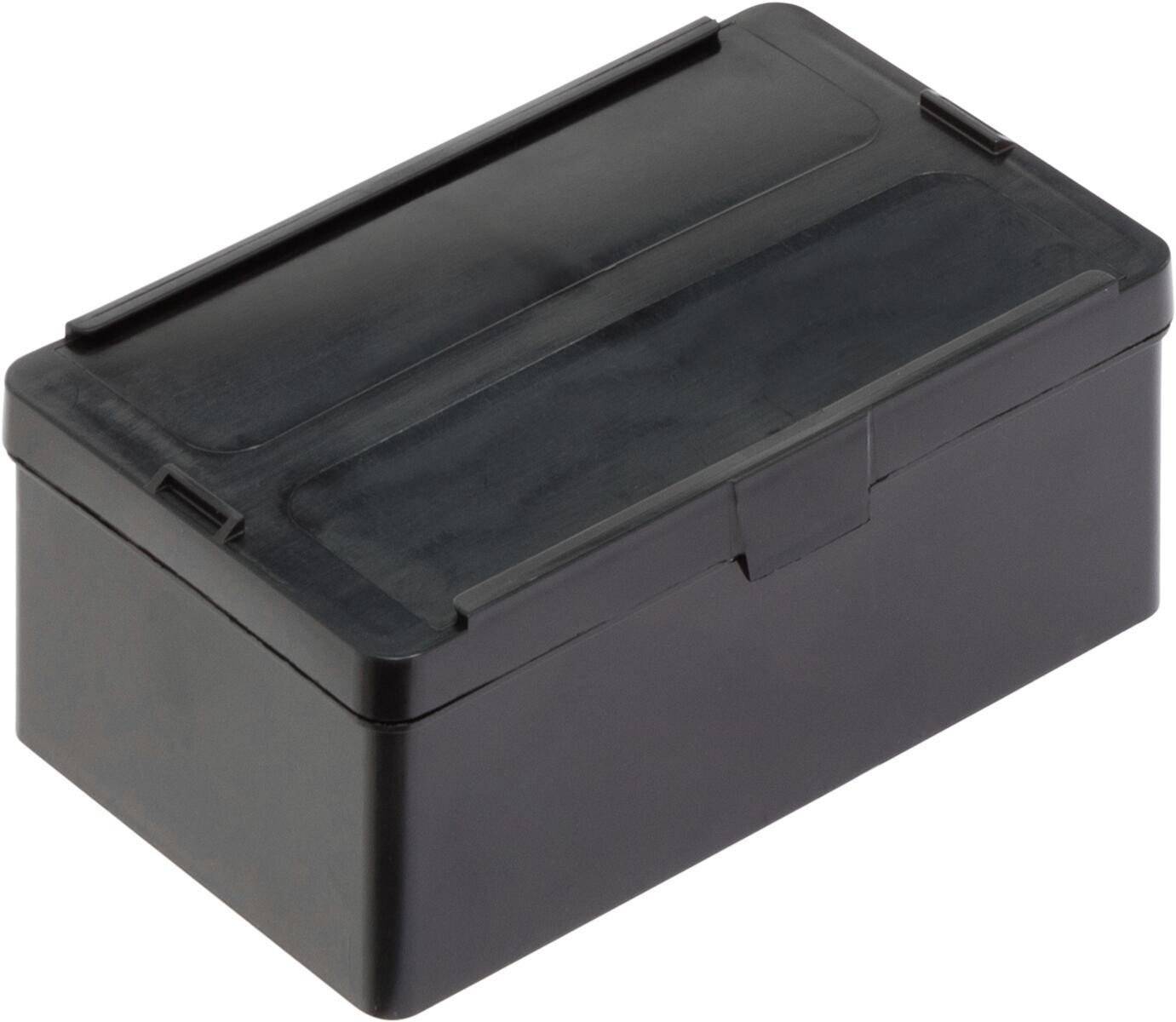 ESD Scharnierdose FTB MC, schwarz, 136 x 87 x 55 mm