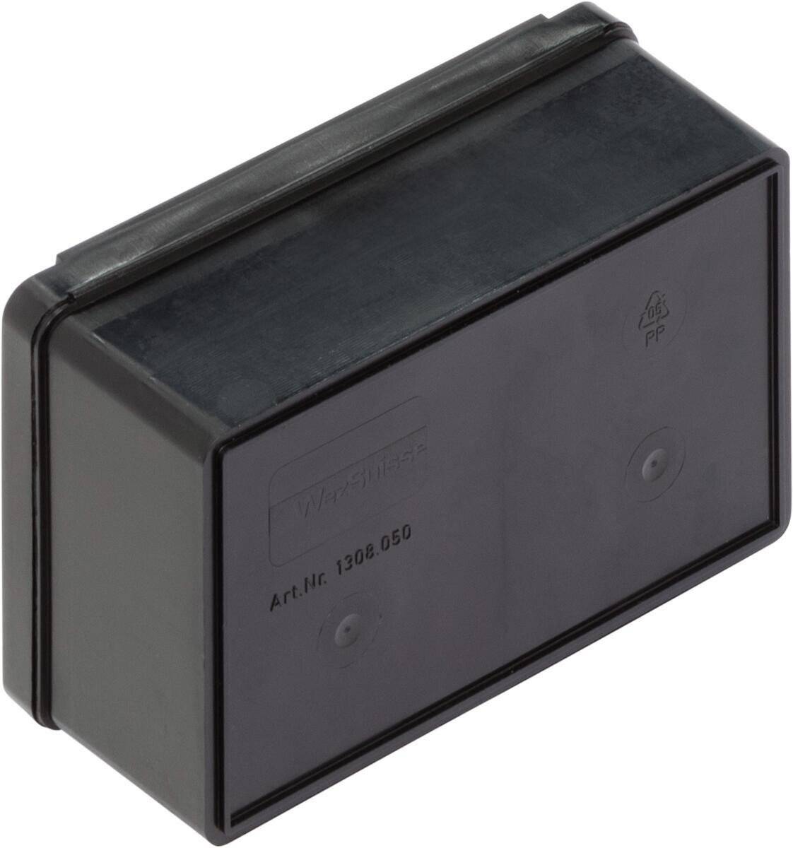 ESD Scharnierdose FTB MC, schwarz, 136 x 87 x 55 mm