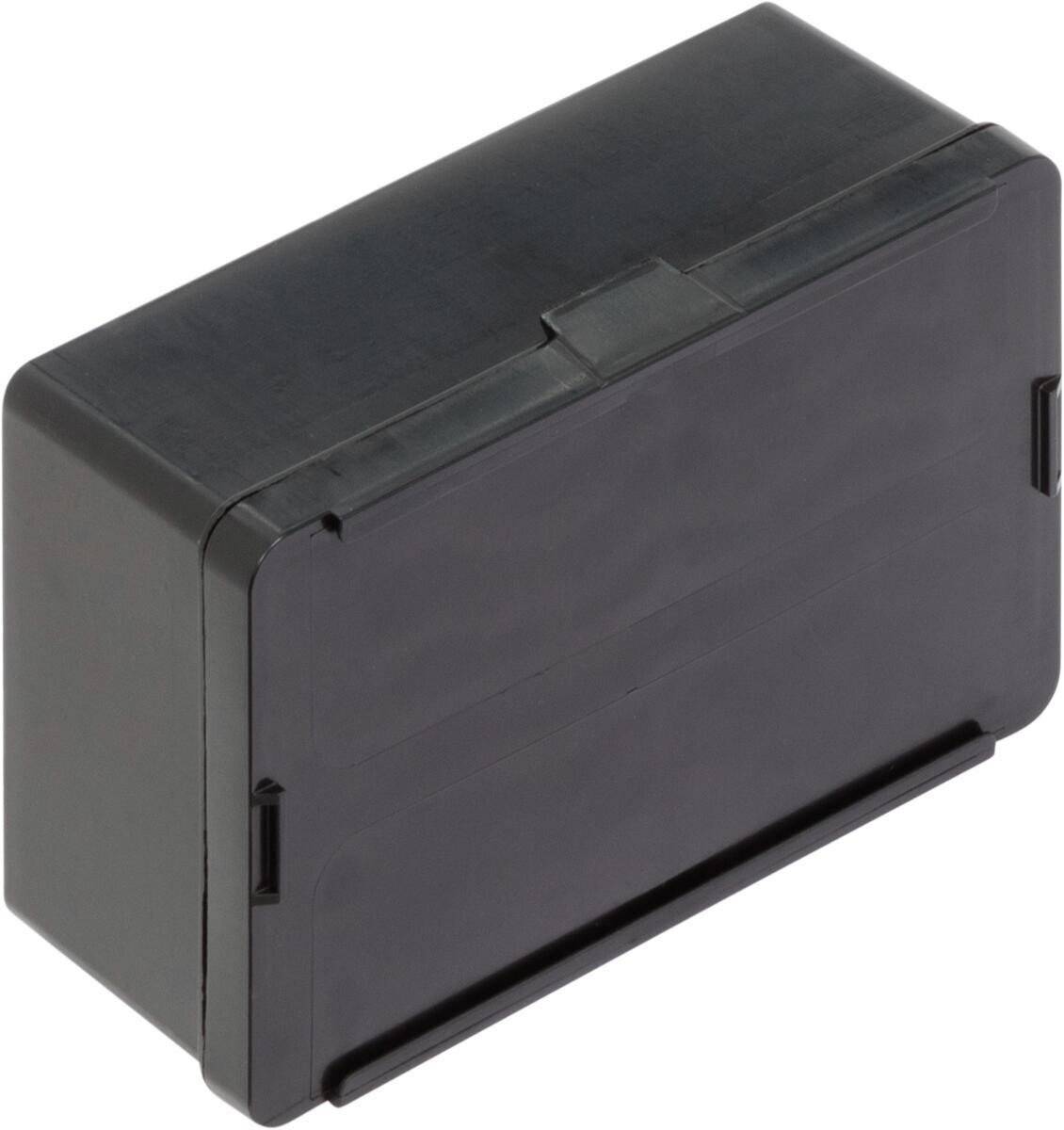 ESD Scharnierdose FTB MC, schwarz, 136 x 87 x 55 mm