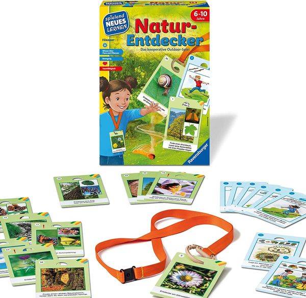 Ravensburger 25033 - Spielend Neues Lernen, Natur-Entdecker, Outdoor-Lernspiel, Bewegungsspiel