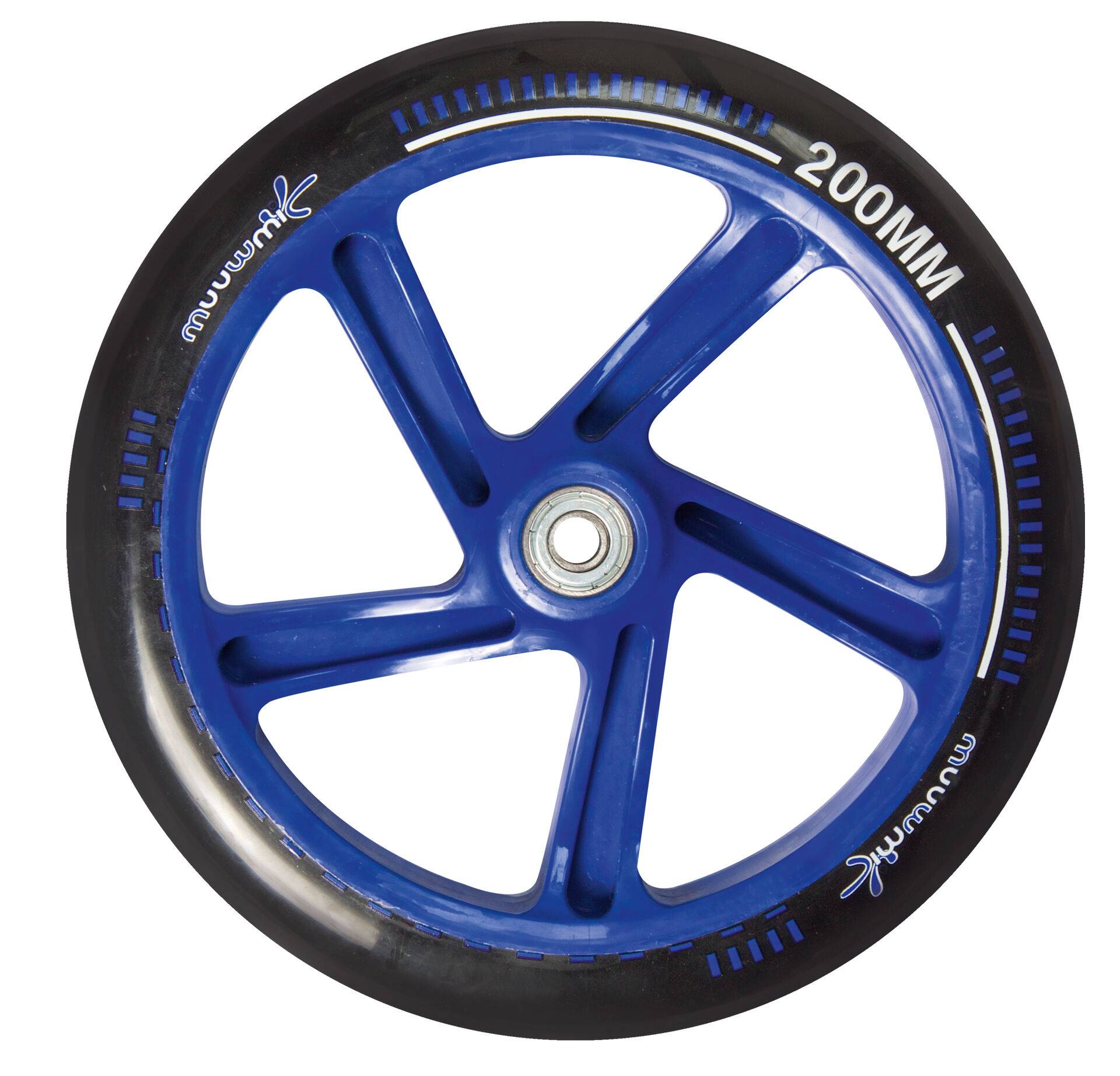 muuwmi Aluminium Scooter 200 mm schwarz-blau