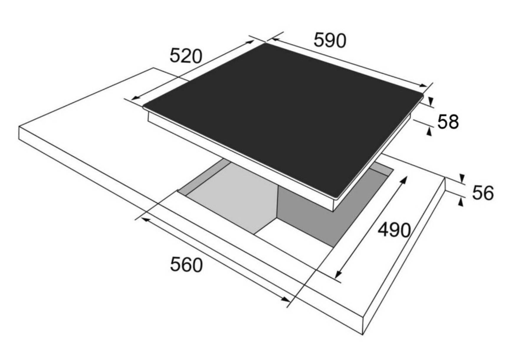 Amica EB-Autark-Kochfeld Indukt. KMI 754 000 C