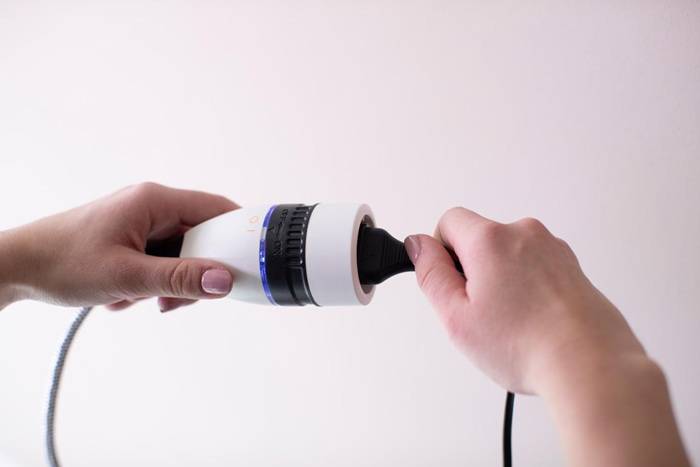 Verlängerungskabel Kabel-L.3m Textil schwarz/weiß m.Drehschalter BRENNENSTUHL