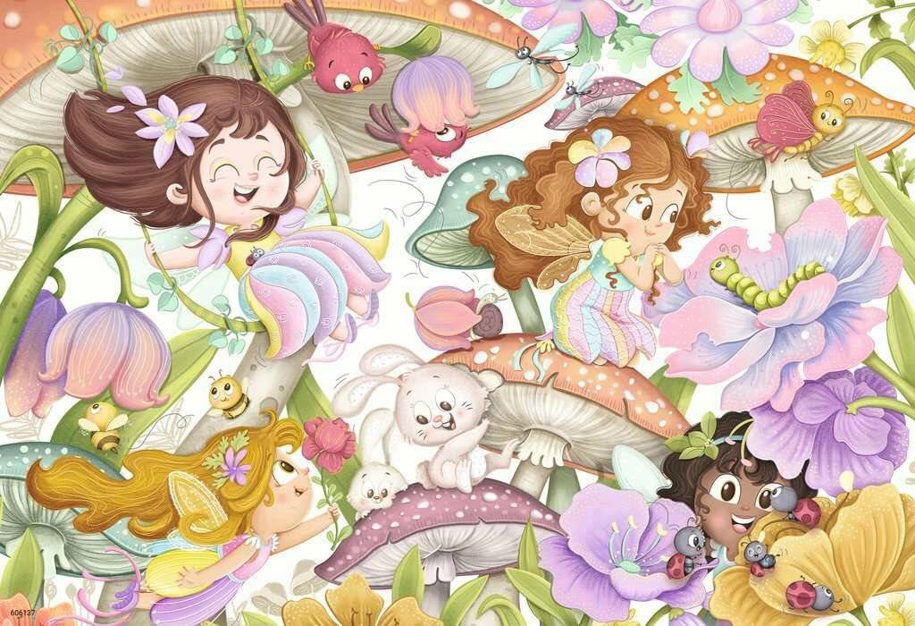 Ravensburger Ravensburger Kinderpuzzle 05663 Kleine Feen und Meerjungfrauen 2x12 Teile Puzzle fü r Kinder ab 3