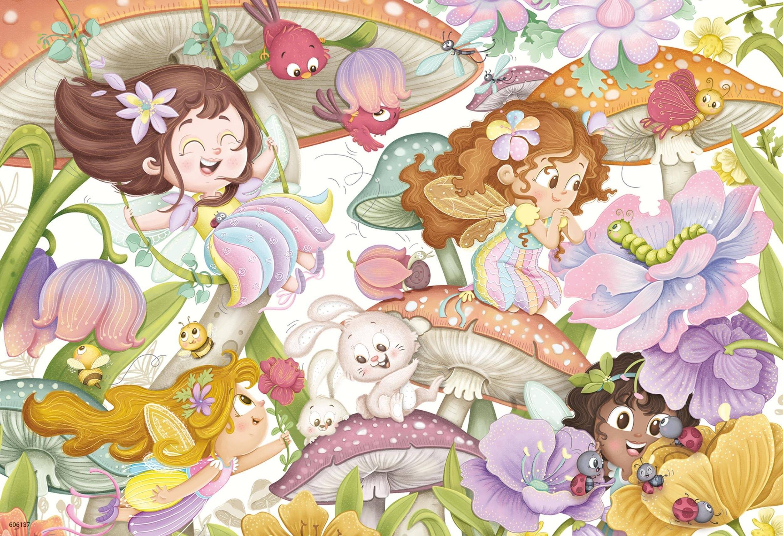 Ravensburger Ravensburger Kinderpuzzle 05663 Kleine Feen und Meerjungfrauen 2x12 Teile Puzzle fü r Kinder ab 3
