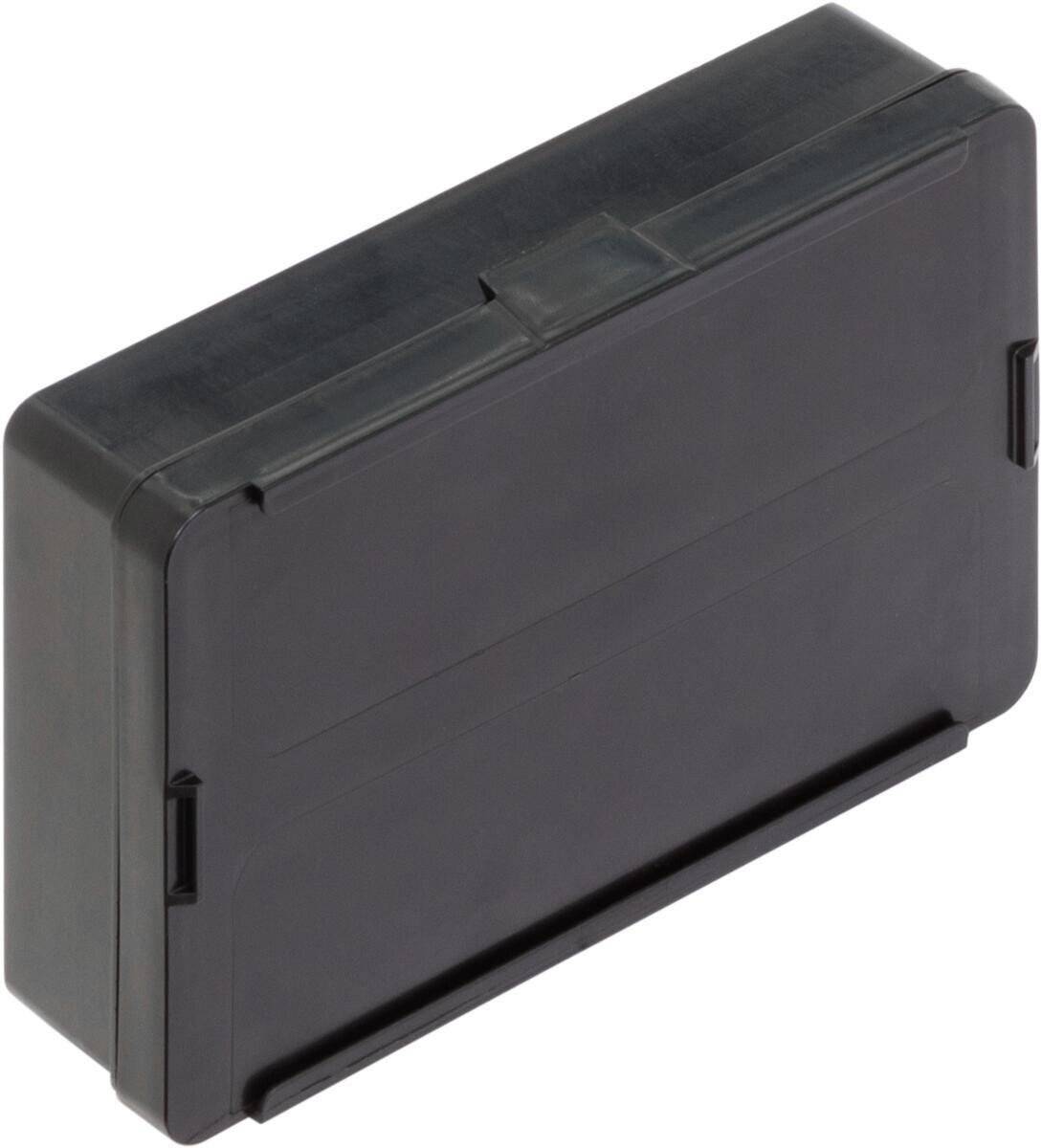 ESD Scharnierdose FTB MC, schwarz, 136 x 87 x 35 mm