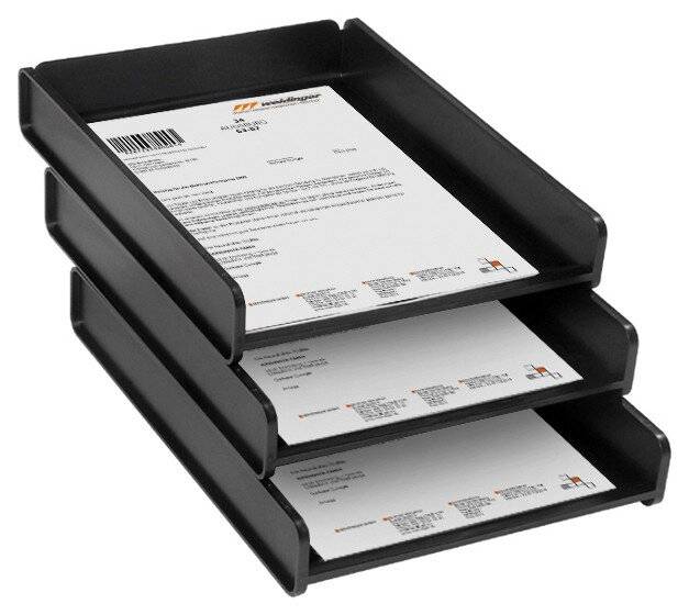 ESD Briefkorb A4 leitfähig 343x258x53