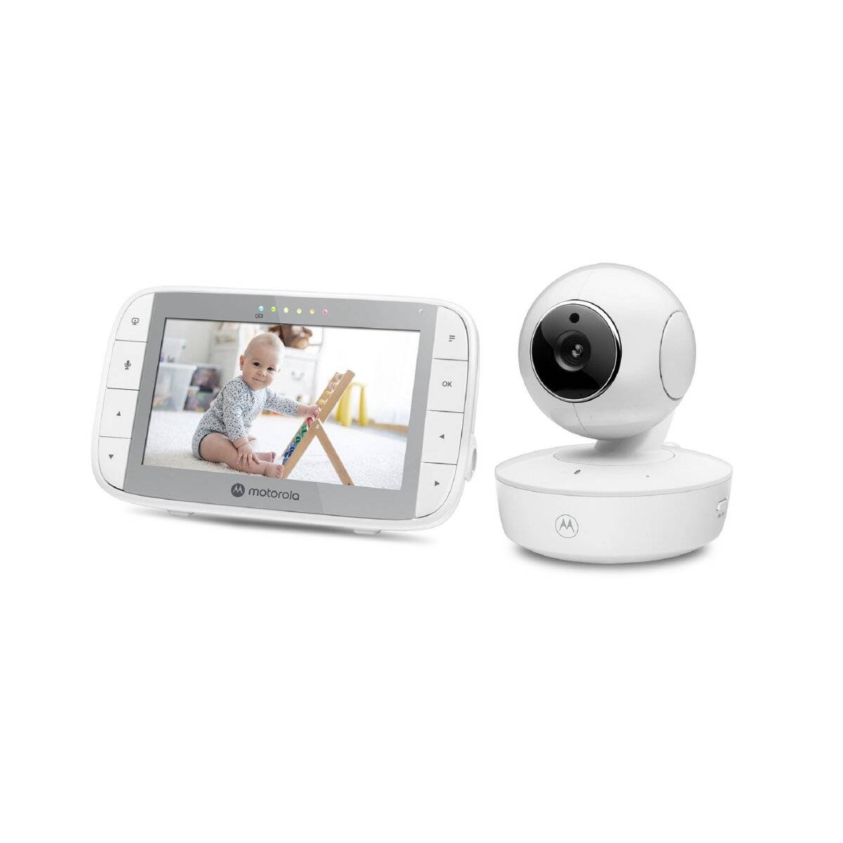 VM55 5.0" Video-Baby-Monitor Babyphone mit tragbarer Kamera und flexiblem Halter