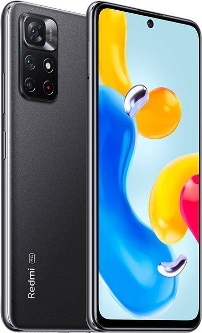 Xiaomi Redmi Note 11S 5G 16,8 cm (6.6'' ) Dual-SIM Android 11 USB Typ-C 4 GB 128 GB 5000 mAh Schwarz (MZB0BPLEU)