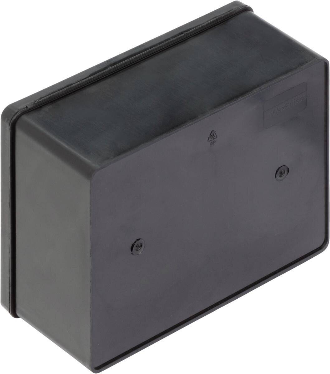 ESD Scharnierdose FTB MC, schwarz, 180 x 140 x 80 mm