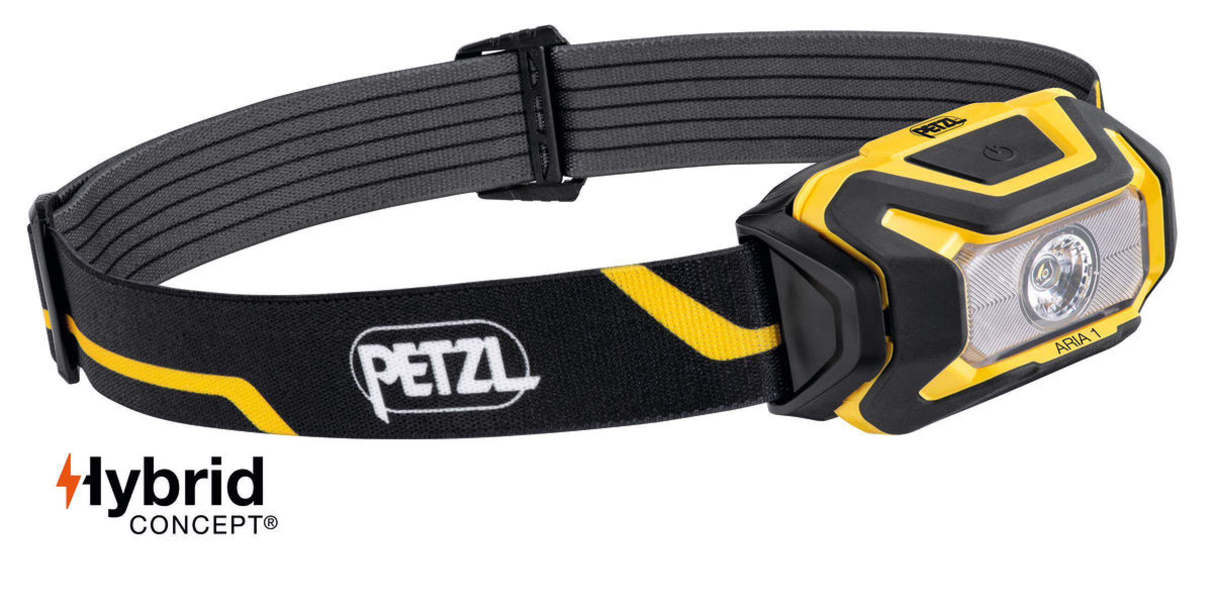 Petzl ARIA 1 Kopflampe Schwarz / gelb