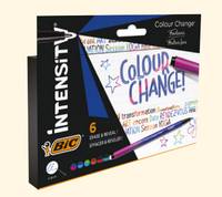 BIC Intensity Colour Change, 6 Stück(e), Mehrfarbig, Mehrfarbig, Rund, 0,8 mm, Fein
