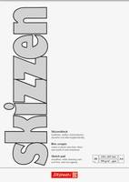 Brunnen 1047455, Monochromatisch, Weiß, A4, 50 Blätter, 190 g/m², Weiches Frontcover & hartes Backcover