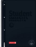 Brunnen 1067928190, Monochromatisch, Schwarz, A4, 80 Blätter, 90 g/m², Kariertes Papier