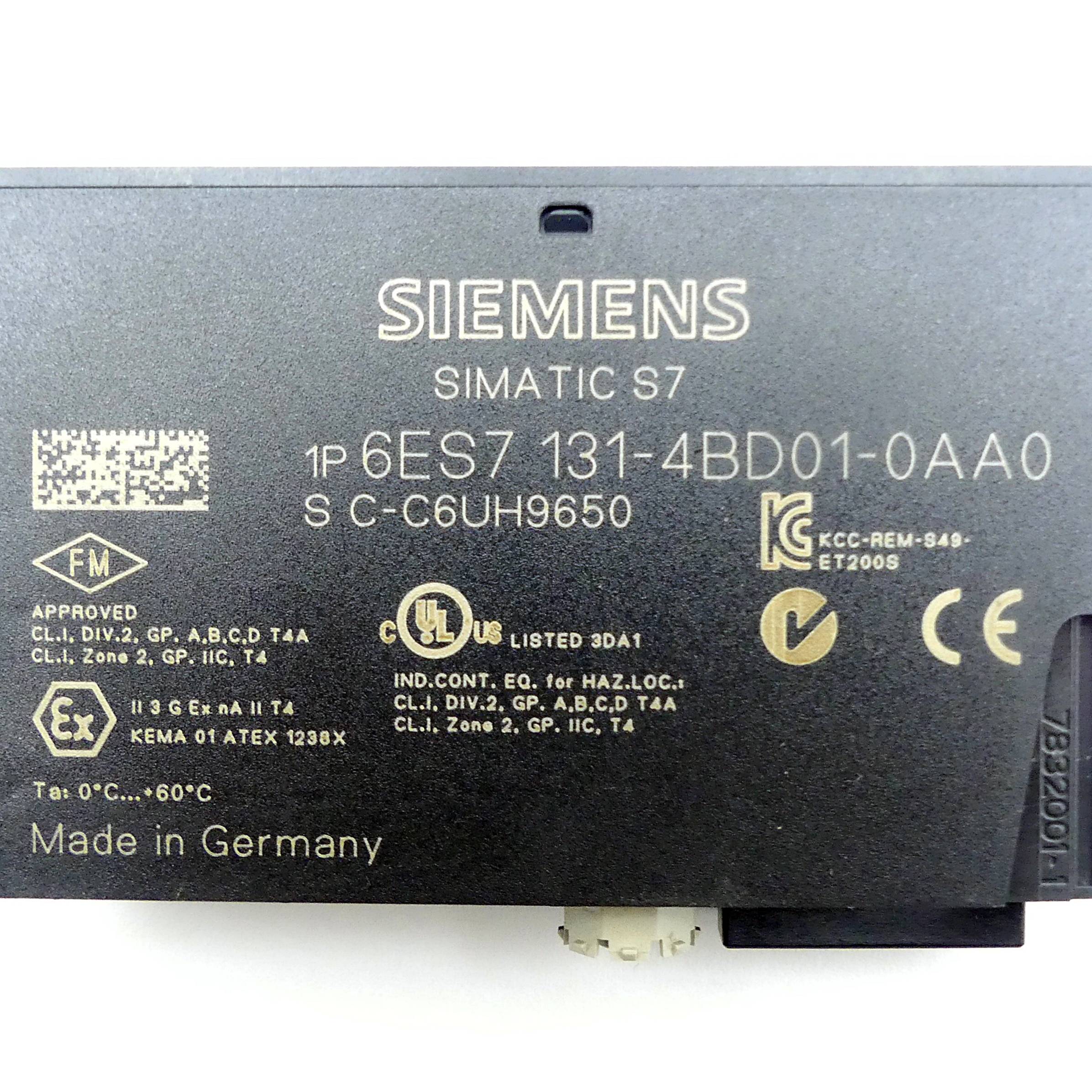 Siemens 5 Stück Elektronikmodul 6ES7 131-4BD01-0AA0 (6ES7 131-4BD01-0AA0)