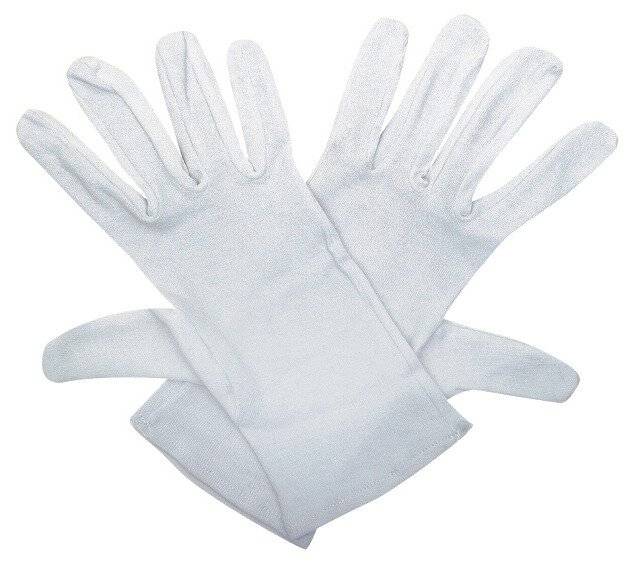 ESD Handschuhe Baumwolle weiß, Gr. 7