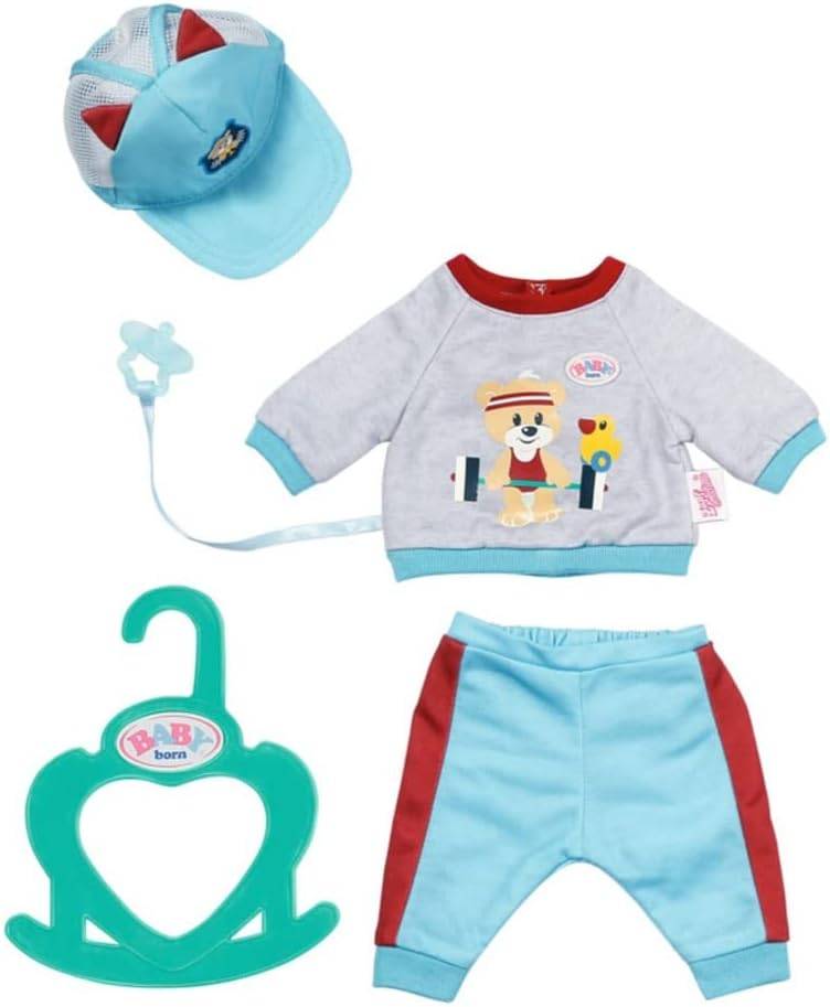 Zapf Creation 831878 - BABY born Little SportOutfit blau 36cm