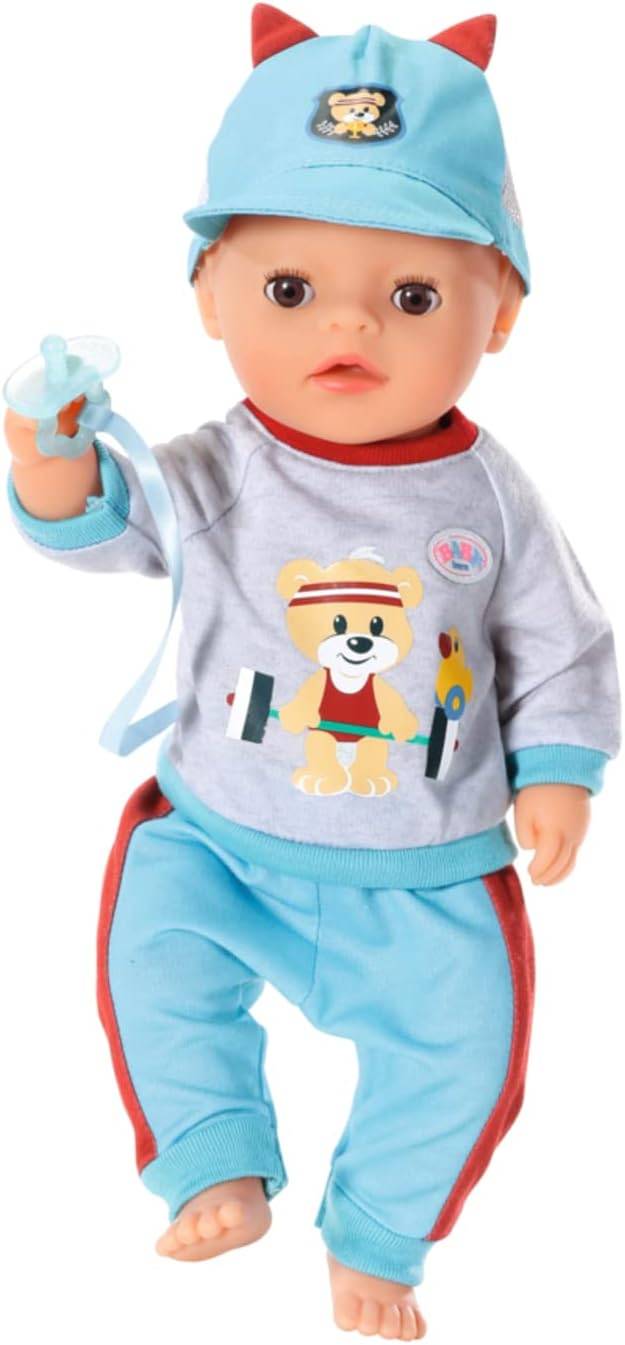 Zapf Creation 831878 - BABY born Little SportOutfit blau 36cm