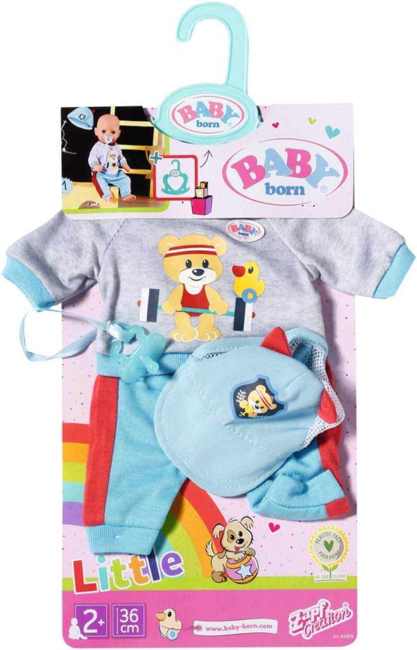 Zapf Creation 831878 - BABY born Little SportOutfit blau 36cm