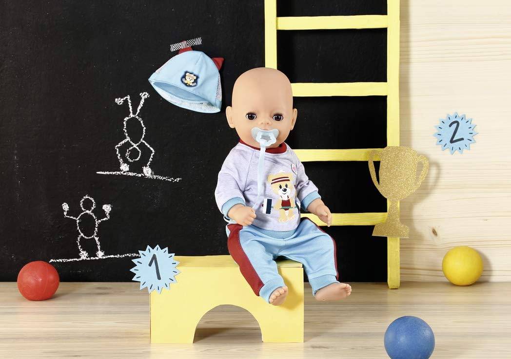 Zapf Creation 831878 - BABY born Little SportOutfit blau 36cm