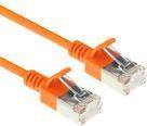 ACT Orange 0.15 meter LSZH U/FTP CAT6A datacenter slimline patch cable snagless with RJ45 connectors (DC7130)