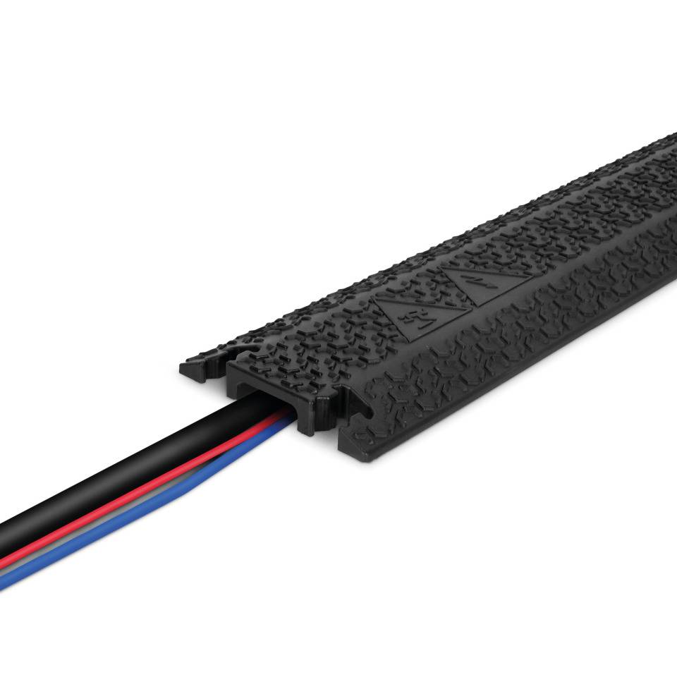 Kabelbrücke Defender XPRESS DROP-OVER 40, schwarz, recyceltes TPU, 1005x125x20mm