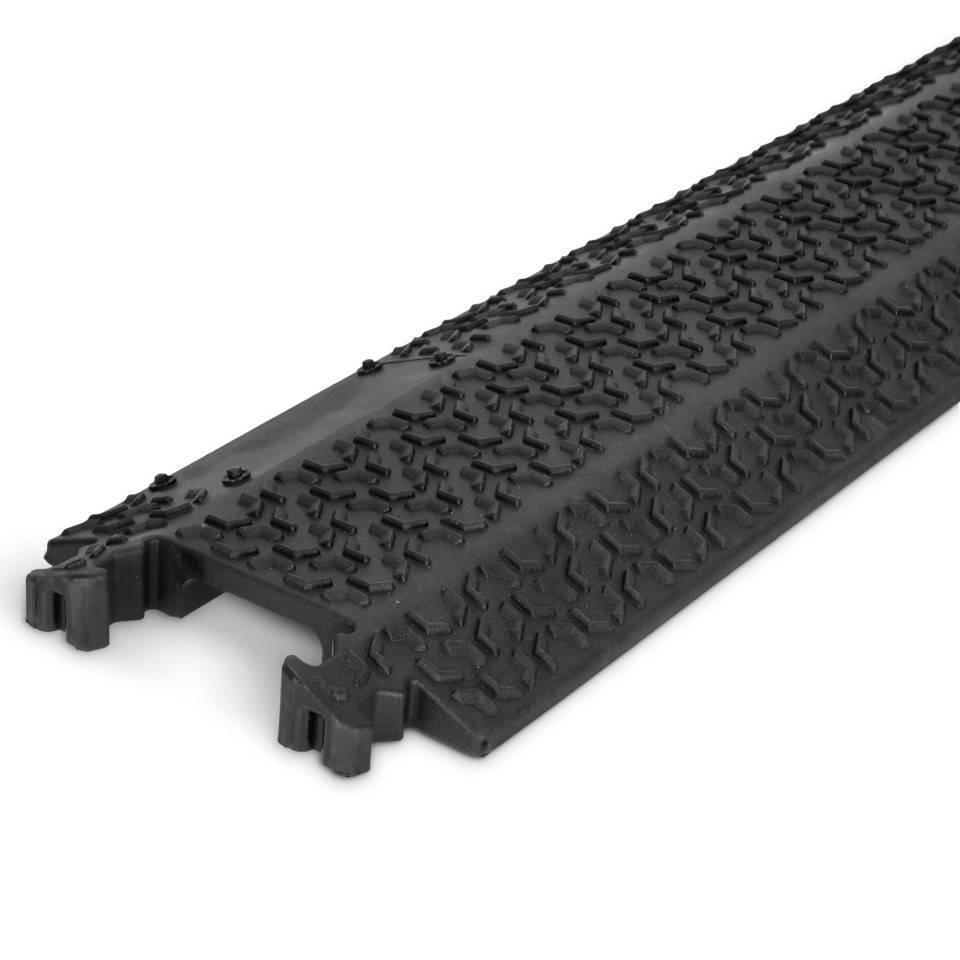 Kabelbrücke Defender XPRESS DROP-OVER 40, schwarz, recyceltes TPU, 1005x125x20mm