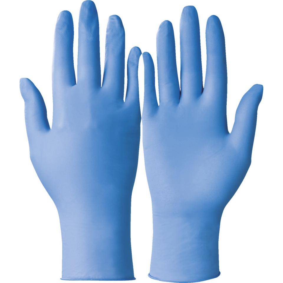 KCL Schutzhandschuh Multitril® 745, Kat.I, blau, Nitril, 250mm, Größe 8, 100/VE