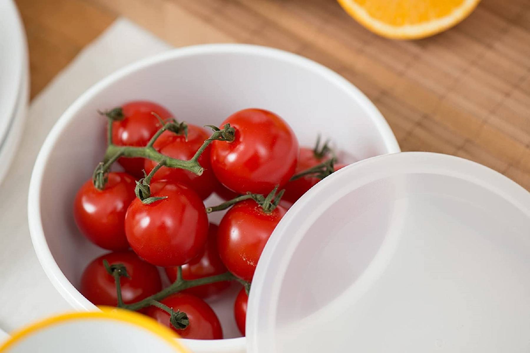 Mepal - Cirqula Multischüssel-Set 3–teilig rund Nordic black – 350, 750 und 1250 ml – Verwendbar als Vorratdose, Kühlschrankdose, Gefrierdose,