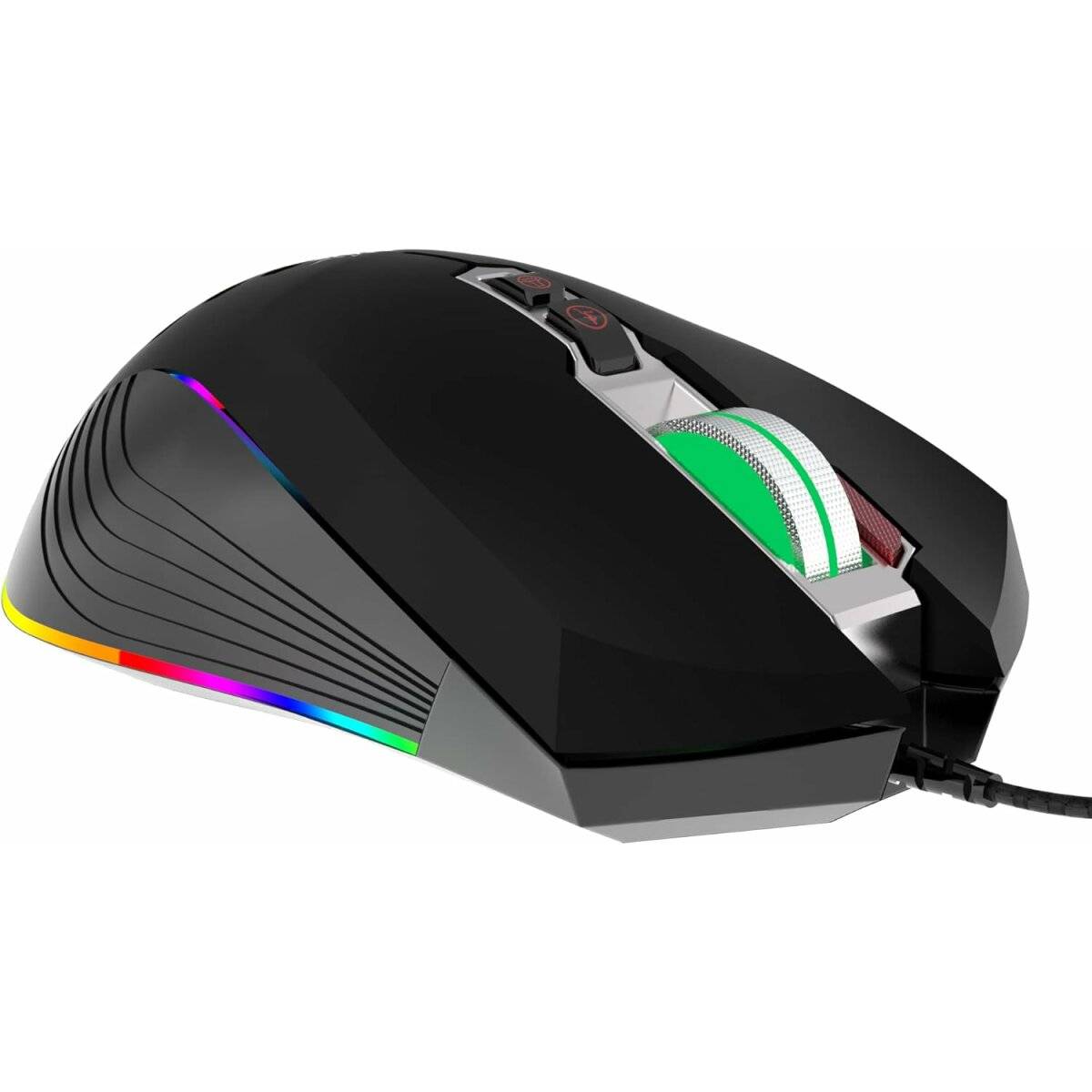 INCA IMG-347 Emmpousa RGB 7200 DPI Maktrotasten Professionelle Gaming-Maus schwarz