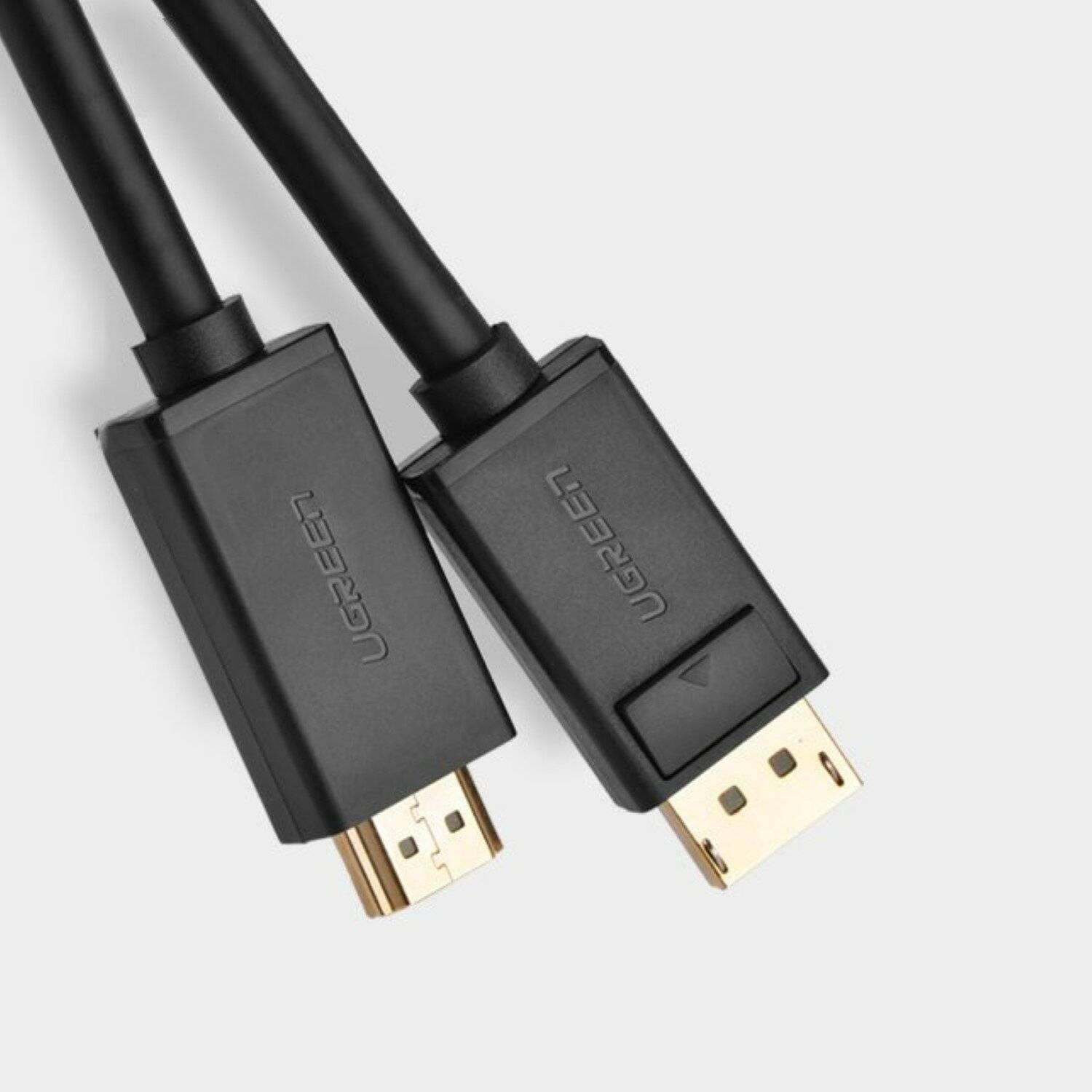 Ugreen Unidirektionales DisplayPort-zu-HDMI-Kabel 4K 30Hz 32 AWG Schwarz 2,0m