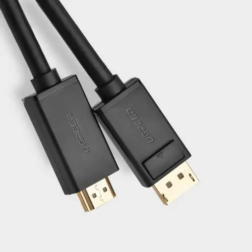 Ugreen Unidirektionales DisplayPort-zu-HDMI-Kabel 4K 30Hz 32 AWG Schwarz 2,0m Ugreen Unidirektionales DisplayPort-zu-HDMI-Kabel 4K 30Hz 32 AWG Schwarz 2,0m