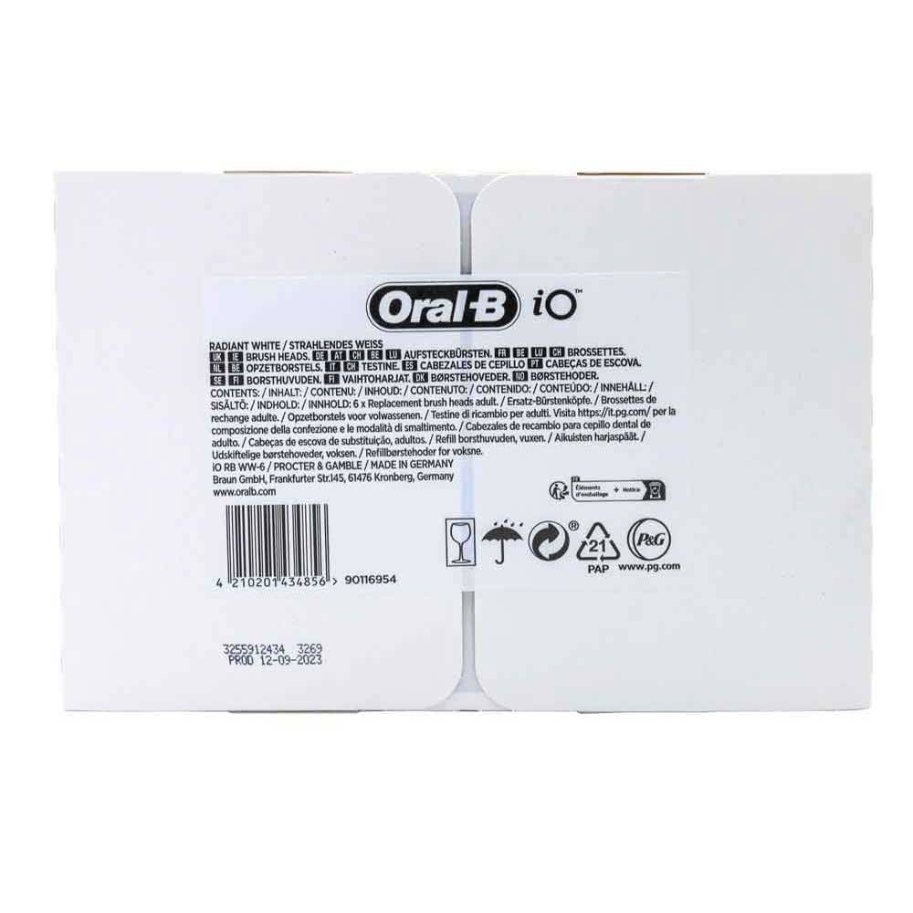 Oral-B iO Ultimative Reinigung Aufsteckbürsten für elektrische Zahnbürste 8 Stück schwarz