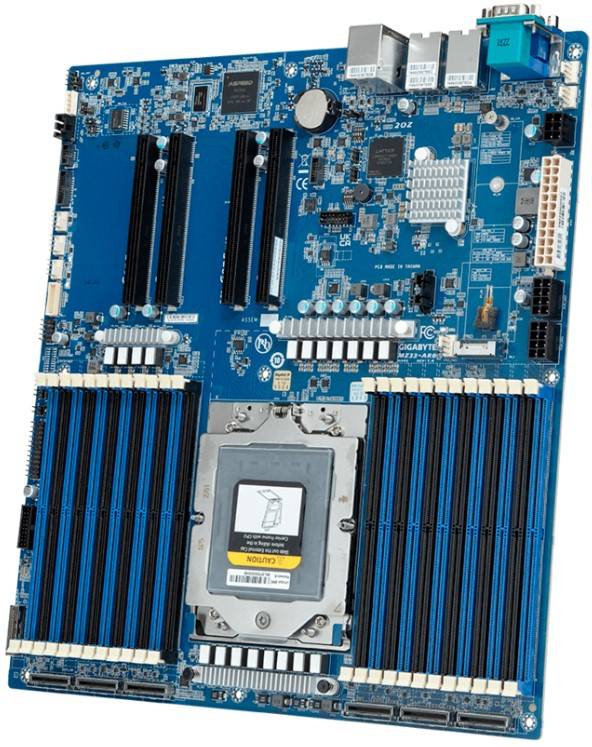 Gigabyte MZ33-AR0 - 1.0 - Motherboard - E-ATX EPYC 9004 Series