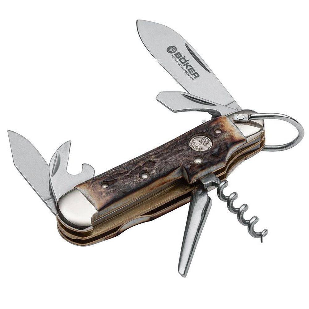 Böker Sportmesser Hirschhorn - Braun
