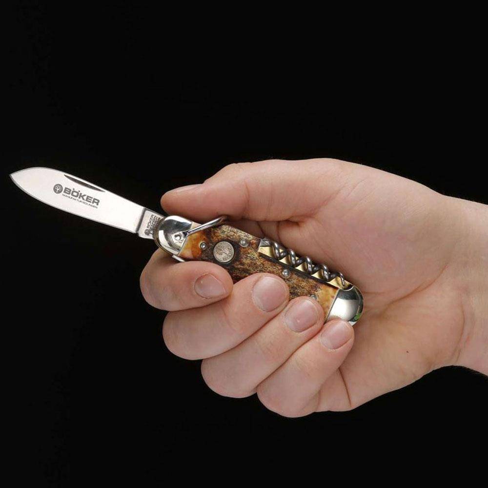 Böker Sportmesser Hirschhorn - Braun