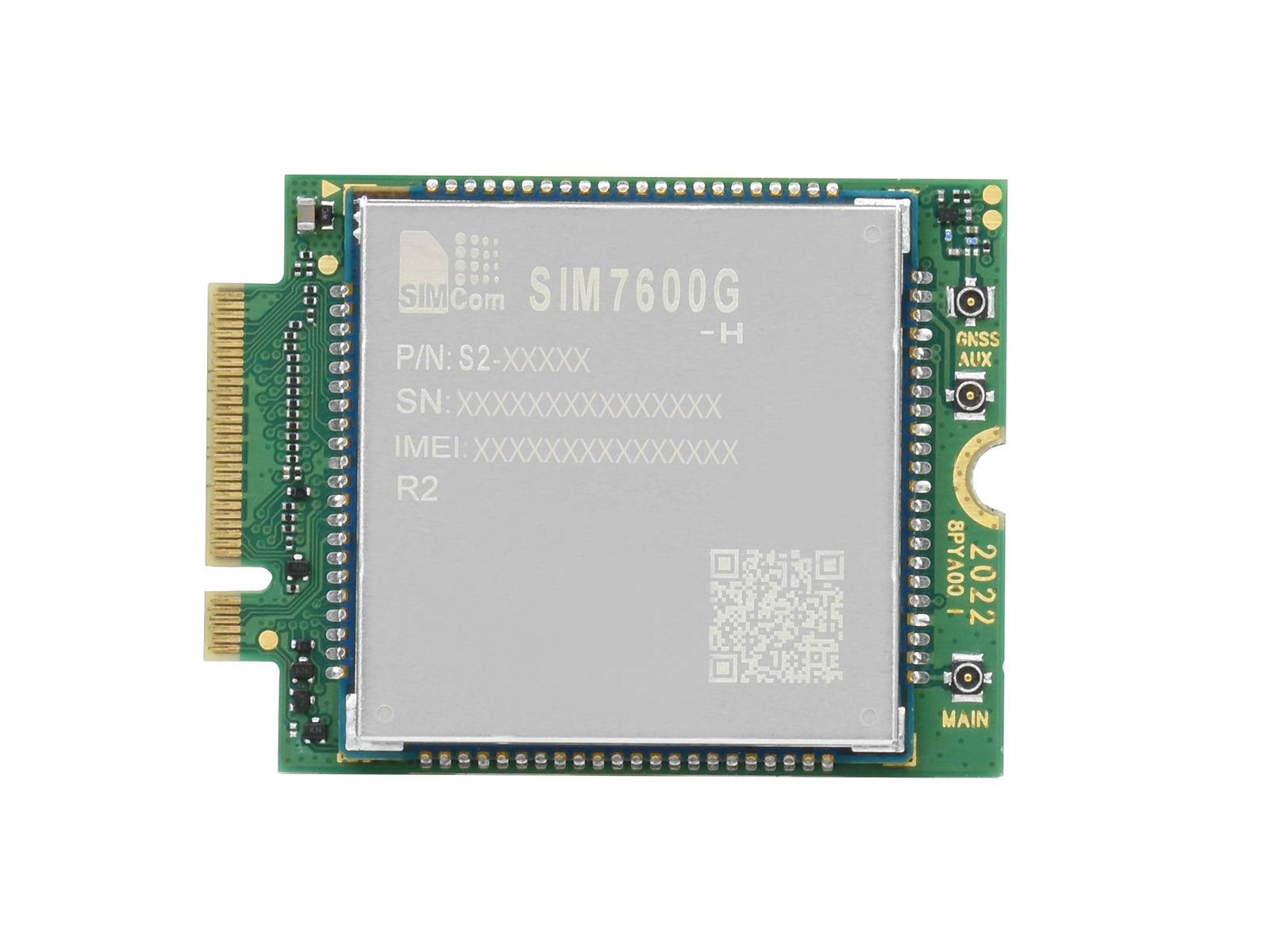 WaveShare SIM7600G-H-M.2 SIMCom 4G LTE Cat-4 Module GNSS M.2 Connector