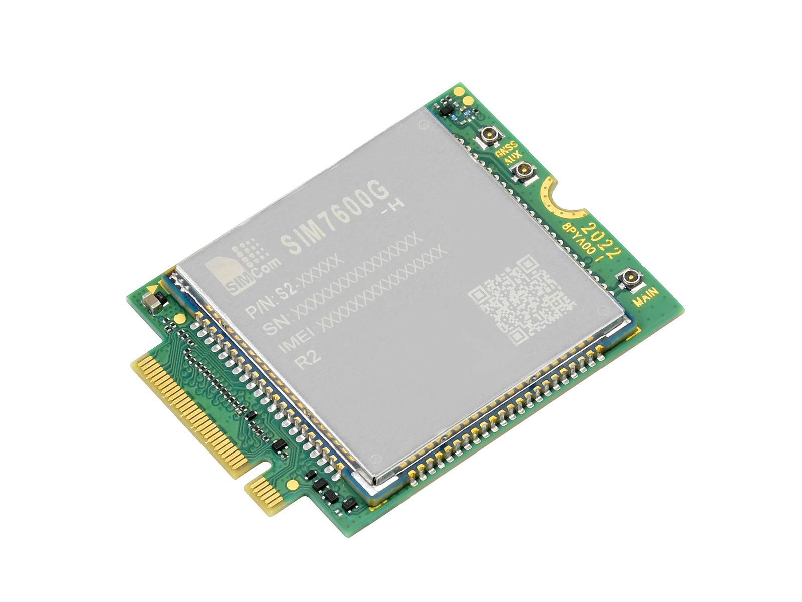 WaveShare SIM7600G-H-M.2 SIMCom 4G LTE Cat-4 Module GNSS M.2 Connector