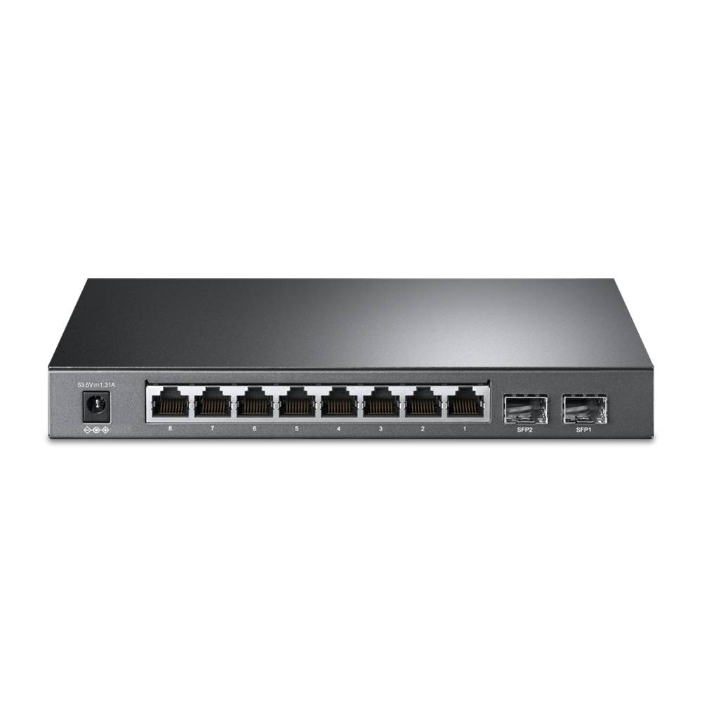 TP-Link TL-SG2210P 8-Port Gigabit Smart PoE Switch with 2 SFP Slots - Switch - managed - 8 x 10/100/1000 + 2 x SFP - Des