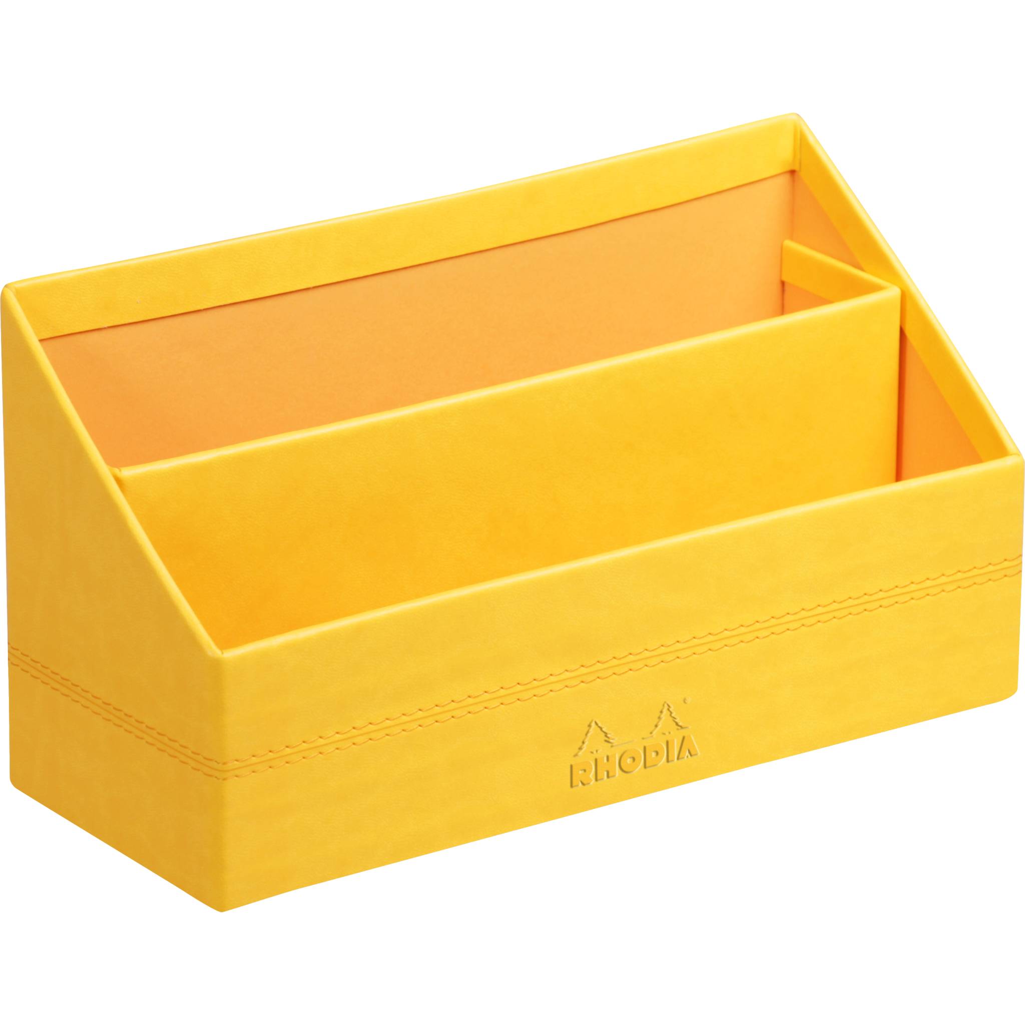 Rhodia Rhodiarama Briefständer aus Kunstleder, 25x10x14 cm - Narzisse 318946C