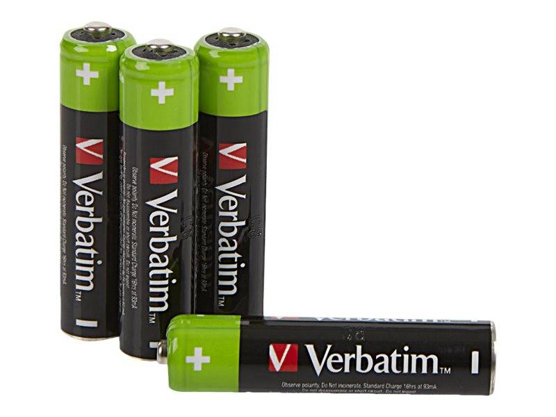 Verbatim Premium - Batterie 4 x AAA / HR03 - NiMH - (wiederaufladbar)
