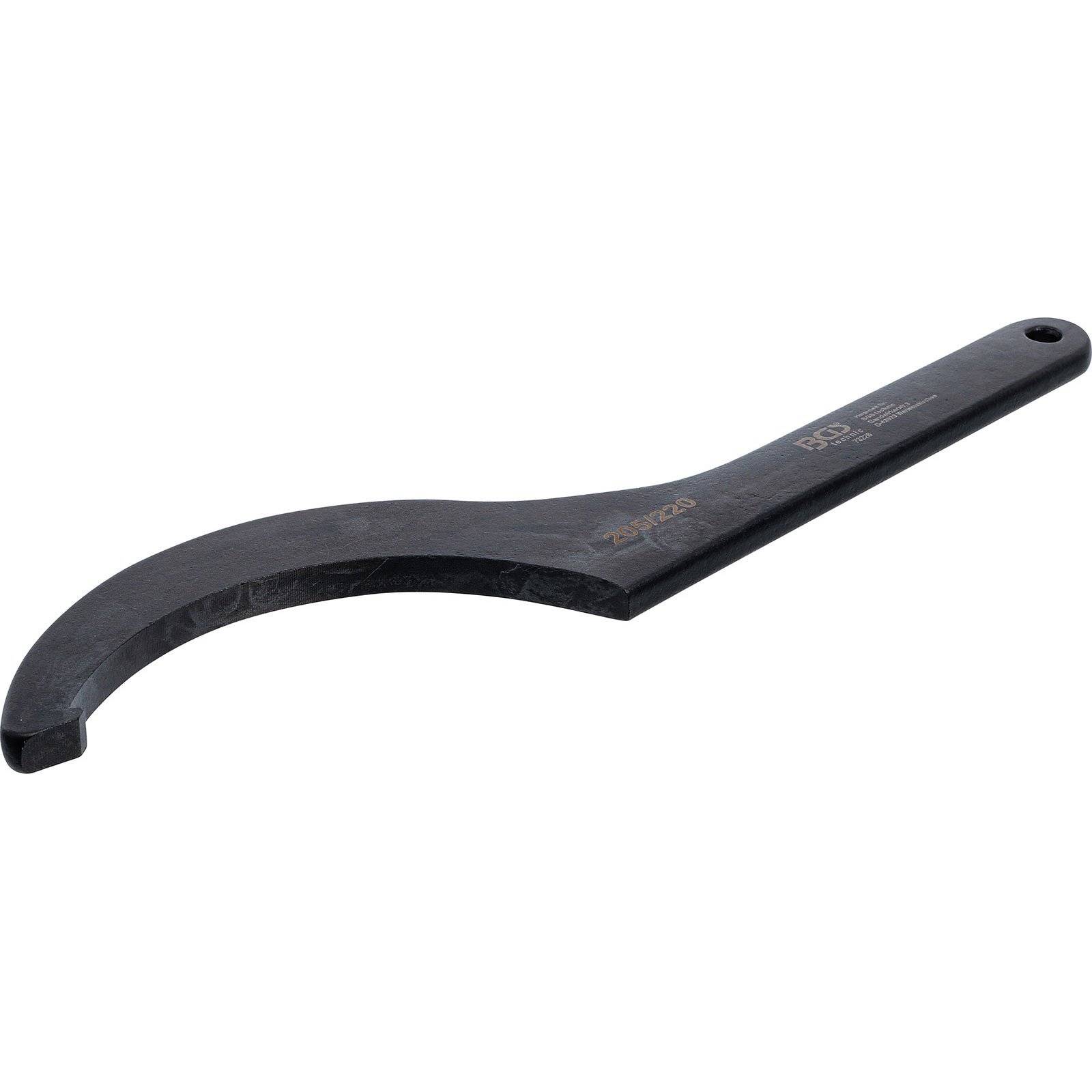 BGS Hakenschlüssel mit Nase 205 - 220 mm - 73226